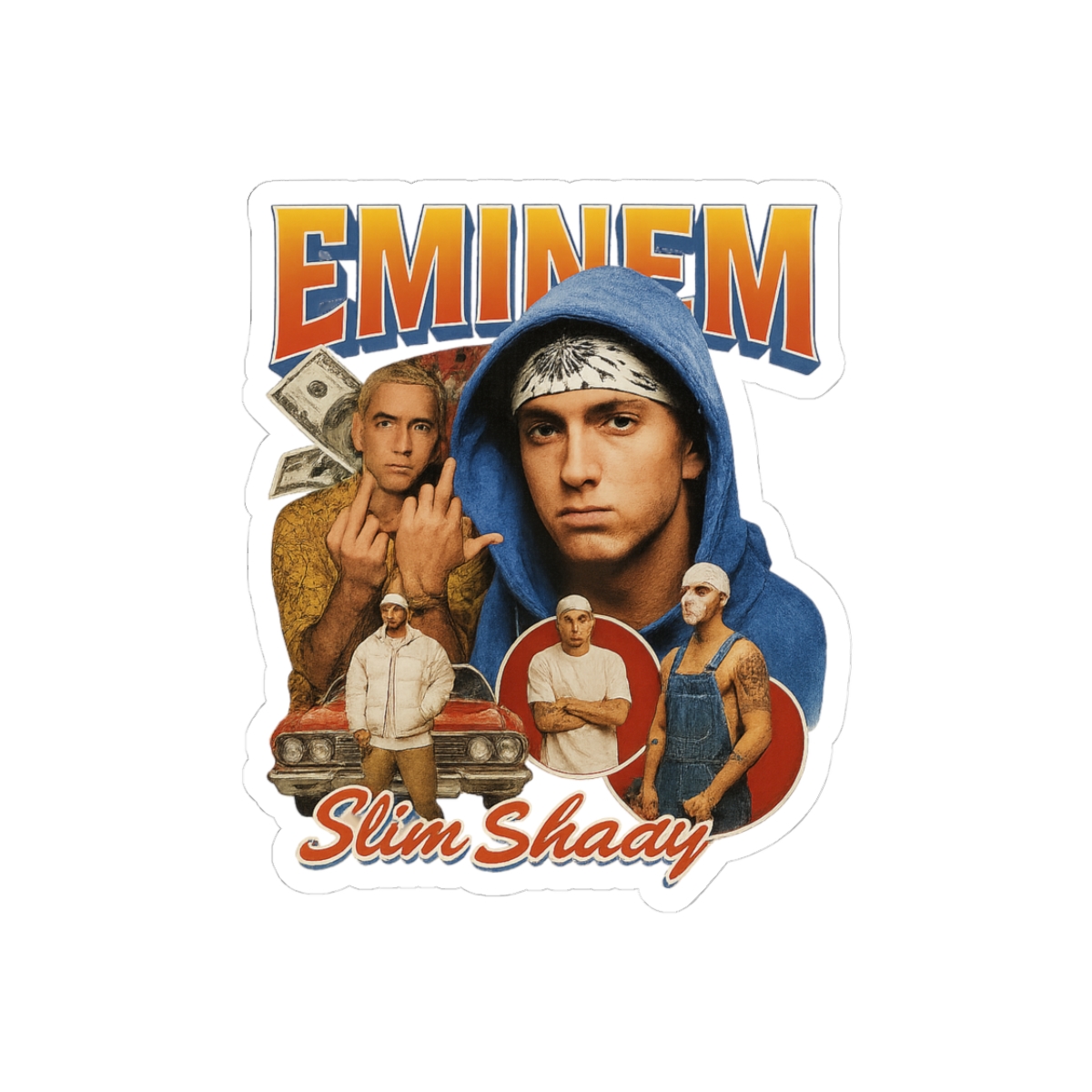 E Mi Nem Eminem Rap Icon Sticker - Official stickers merchandise
