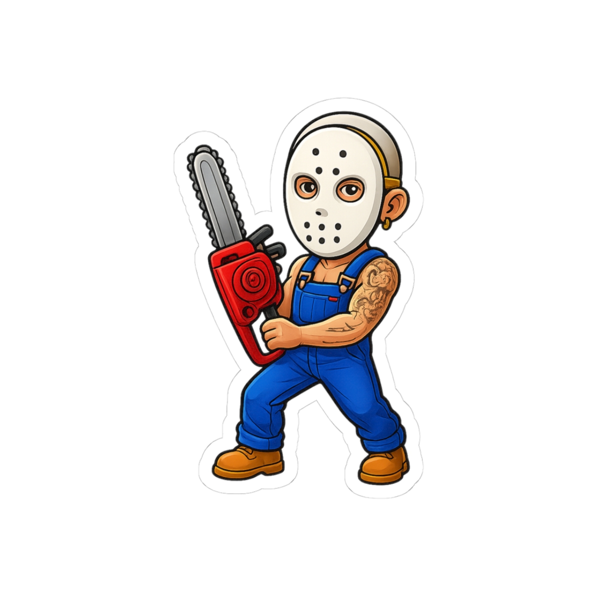 Eminem Chainsaw Rap Sticker - Official stickers merchandise