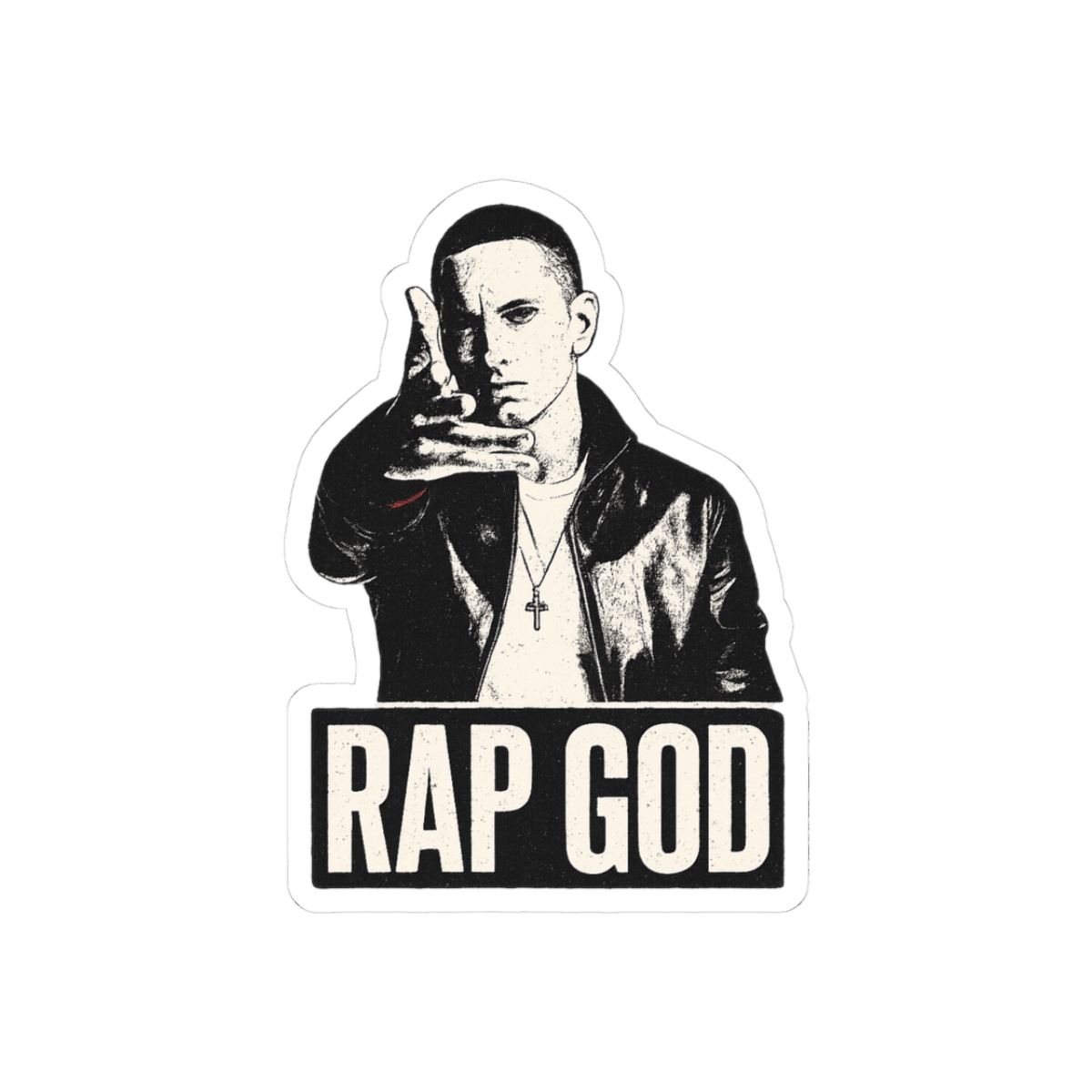 Eminem Rap God Sticker - Official stickers merchandise