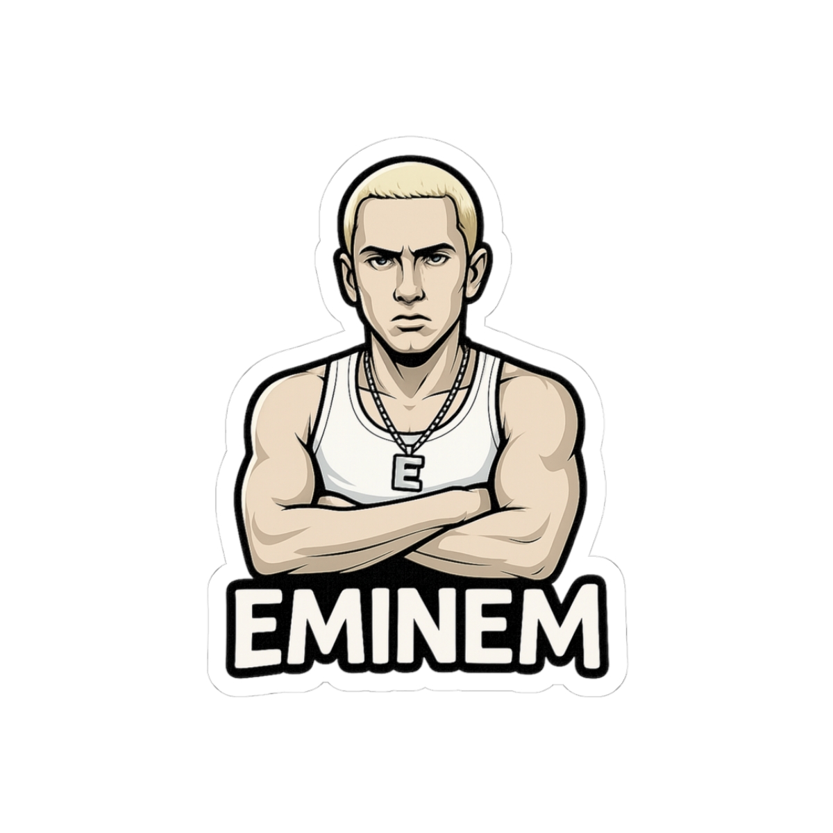 Eminem Bold Rap Icon Sticker - Official stickers merchandise