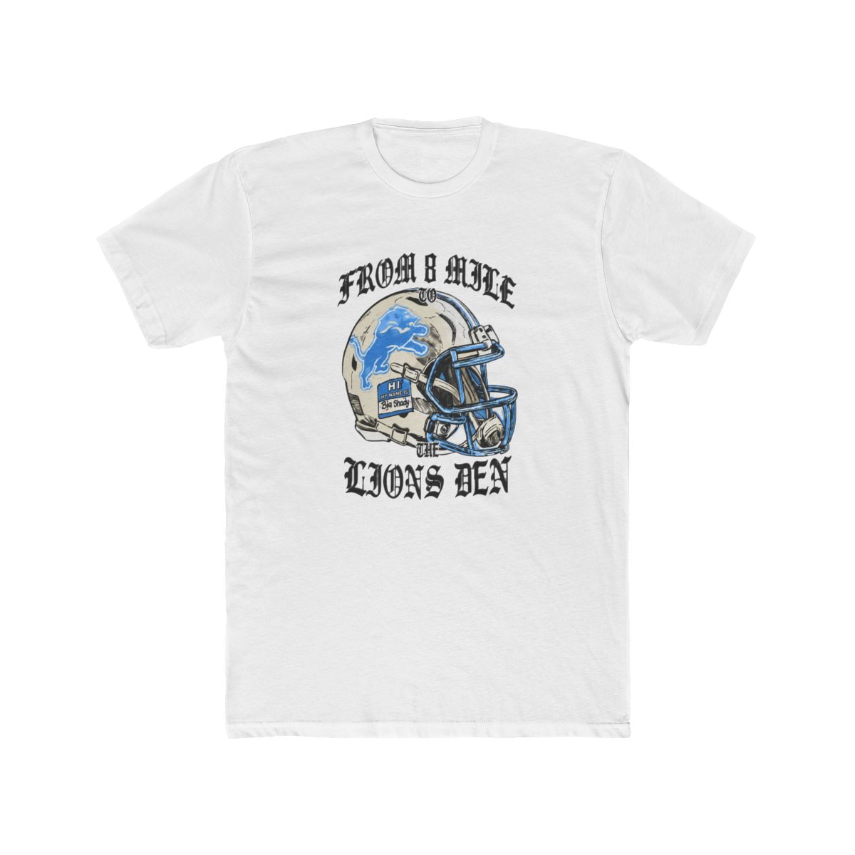 Eminem x Detroit Lions Helmet T Shirt - Official t-shirts merchandise