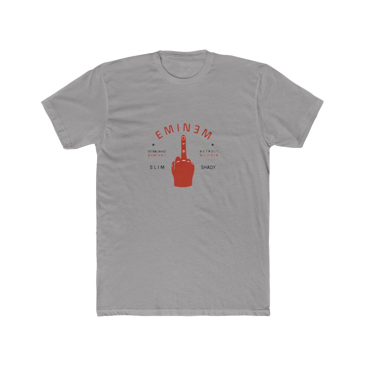 Eminem: Detroit Finger - Navy Blue T Shirt - Merchoid International - Official t-shirts merchandise