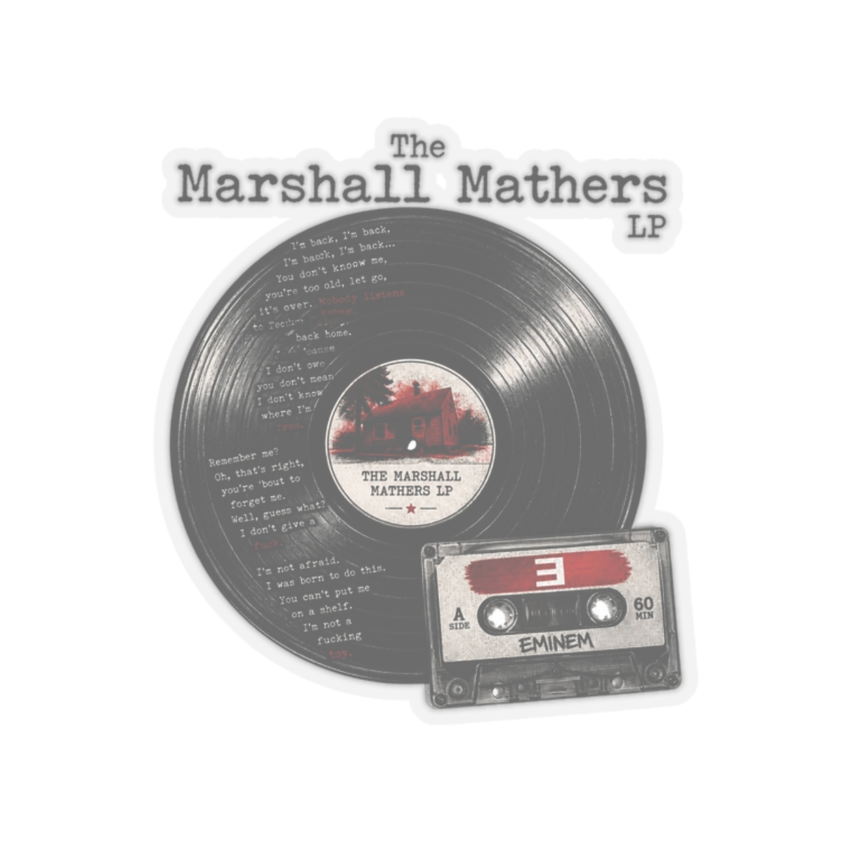 Classic Rap Album Aesthetic Sticker | Vintage Music Fan Decal
